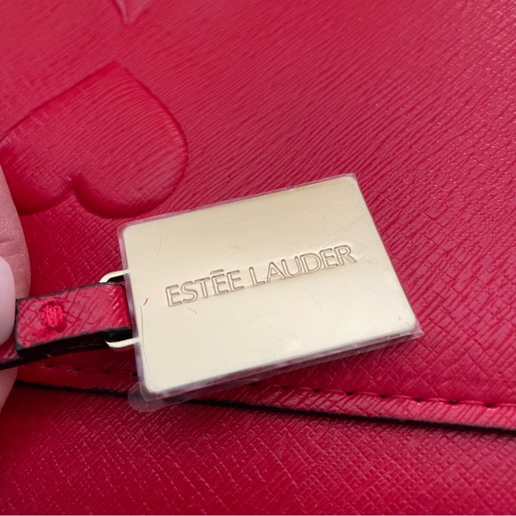 Estee Lauder Red Playing Cards Symbols Cosmetic Makeup Case - Picture 4 of 10